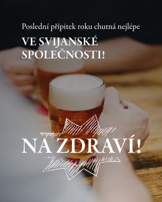 Užijte si poslední přípitek roku v dobré společnosti. Na zdraví! 🍻 #svijany #pivovarsvijany #pivovar #pivosvijany #pivo...